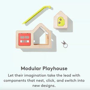 Lovevery Modular Playhouse, Wooden Assessories and Two-Seater Speedster